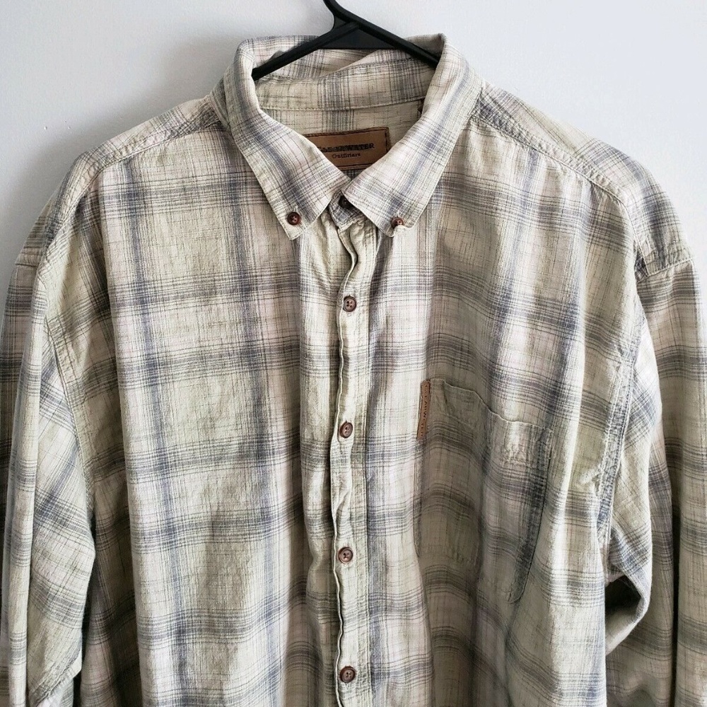 Western Camp Shirt Mens XL Plaid Shirt